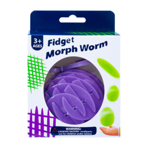 Pelota deforme antiestrés con colgante tipo llavero, variedad de colores / fidget morph worm / stc-025