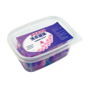 Caja transparente con 30 cápsulas 5 en 1 para ropa / laundry beads