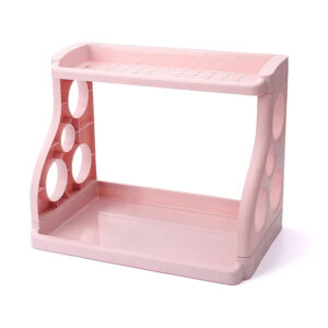 Organizador multifuncional de plástico con 2 niveles para artículos de cocina / zwj5251