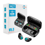 Audífonos bluetooth inalámbricos con diseño de alas y estuche de carga / newest v5.3 / m27