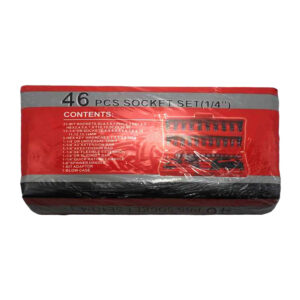 Estuche de herramienta 46 piezas con desarmador, matraca y dados intercambiables / 46pcs socket set / ro-0029