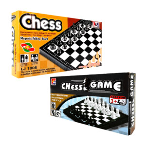 Juego de mesa ajedrez chico chess con piezas magnéticas  11.5x11.5cm / lj1008
