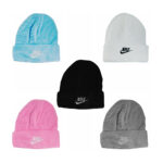 1pza Gorro tipo tejidos con logo bordado de marca palomita, variedad de colores / lu3317