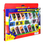 Paquete 20 carros de metal motor wheels, variedad de colores / mx1320