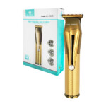 Rasuradora profesional on teck con indicador de batería y 2 velocidades + 3 cabezales intercambiables para cortar el cabello / ht-17073