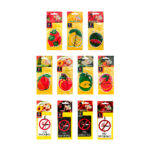 1pza Aromatizante ambientador con fragancia y diseño de fruta o tarjeta de no fumar, para automóvil, variedad de aromas y diseños / p-10 / p-02 / fresh fruit / no smoking