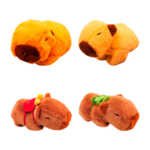 Peluche afelpado con diseño de capibara con broches tipo pulsera, variedad de colores / 1638-13 / capibara funcion