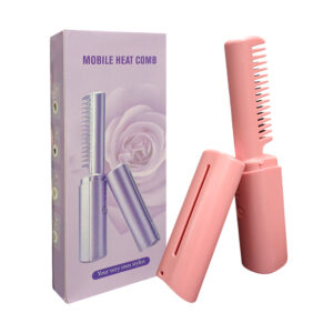 Mini peine cepillo alisador portatil para el cabello / mobile heat comb / ala9