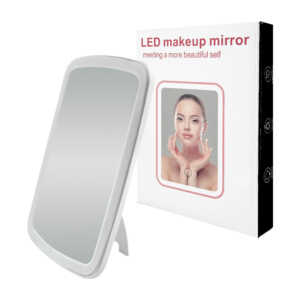 1pza Espejo cuadrado led táctil para maquillaje, con 3 modos de luz, variedad de usos / on teck / 11265