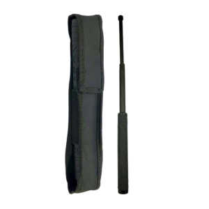 1pza Bastón plegable metálico para defensa personal, con mango de plástico, variedad de usos / 20 a 48cms / ontenck
