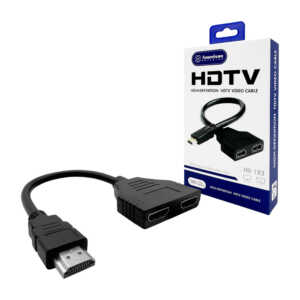 Cable / adaptador hdtv video de alta definición 1x2 / aoweixun / 11484