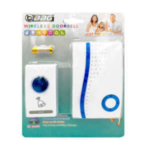 Timbre inalámbrico con 32 sonidos melodías + pulsador y batería / wireless doorbell / 11684