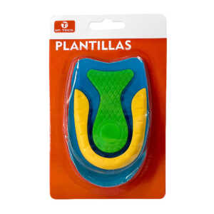 Par de plantillas / taloneras para pies, ergonómicas, de plástico tricolor, variedad de funciones / on teck / 13589