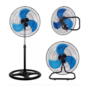 Ventilador de pedestal 3 en 1 de 18 pulgadas, 3 aspas y 3 velocidades / zenyu / ventilador 3 en 1 18