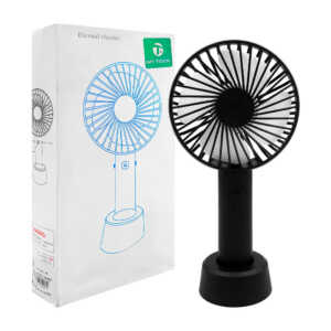 1pza Ventilador de mano recargable, con base de plástico y 3 velocidades, variedad de colores / eternal classics / on teck
