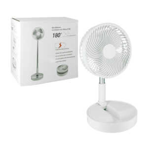 1pza Ventilador circular plegable, ajustable, con base de plástico, 3 velocidades y desplegable hasta 72 cm, variedad de usos / on teck / 16851