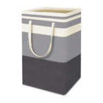 1pza Bolsa organizadora plegable con agarradera, bicolor, de tela, variedad de usos / on teck / 17441