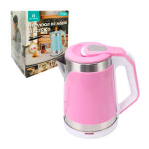 1pza Hervidor de agua eléctrico, bicolor, con capacidad de 2.3 L, variedad de colores / on teck / 17536