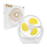 1pza Ventilador mediano recargable, de plástico liso, con rueda de potencia y encendido, variedad de colores / on teck / exquisite portable