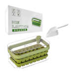 1pza Molde para hacer cubos de hielo, con doble bandeja y pala para recogerlos, variedad de colores / ice lattice / ontenck