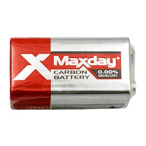 1pza Pila rectangular maxday de 9v, 6f22 / 10241
