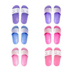 Par de sandalias tipo chanclas con metedera y diseño de franjas o puntos, variedad de colores y tallas / 8001 / 8001-5 d / wynne / 8001-4-d