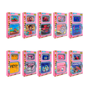 Power bank cuadrada portátil con diseño de personajes animados + audifonos, variedad de modelos / 90584