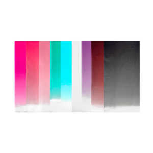 Paquete con 15 pliegos de papel para regalo, diseño en degradado y brillantina - glitter, variedad de colores / bt-1358-37