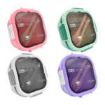 Tupper cuadrado lunch box con 4 compartimientos, mini recipiente, cubiertos y capacidad de 1700ml, variedad de colores / kl-379