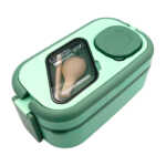 Juego de tupper ovalado lunch box de 1 compartimento con 3 tuppers, mini recipiente y cubierto, variedad de colores / chaozhenmei / kl-400