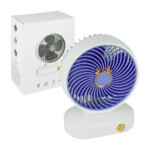 Ventilador de escritorio redondo recargable con decoración de orejas o cuernos, variedad de colores y modelos / mini fan / zb097 / lu1317