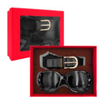 Kit de regalo para dama con lentes y cinturón, variedad de colores / lu4313
