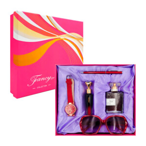 Kit de regalo para dama con lentes, reloj, pluma - boligrafo y perfume, variedad de colores / lu4323 / butterfly girl miss / fancy