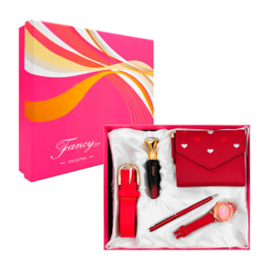 Kit de regalo para dama con cartera, reloj, cinturón, labial y pluma - boligrafo, variedad de colores / fancy / lu4328