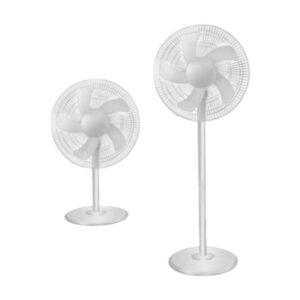 Ventilador de pedestal retráctil 2 en 1 de 16 pulgadas y 5 aspas / lu5493