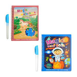 Libro mágico infantil para colorear con agua, 4 cartoncillos y plumón, variedad de modelos / magic water book / bh-0013