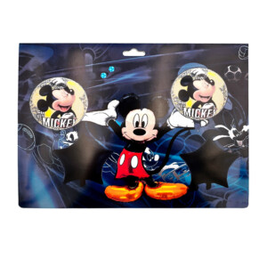 Set de globos para fiesta con temática de mickey mouse, incluye 2 globos de estrella, 2 globos estampados y 1 globo en forma de mickey / rui xi / bq437