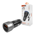 Plug cargador vmex con puertos usb y usb-c + cable tipo c a tipo c, 45 watts / cvcc-06