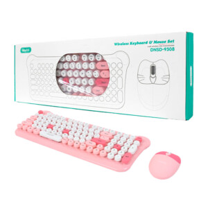 Combo teclado y mouse inalámbricos buytiti con teclas mecánicas, variedad de colores / dnsd-9308