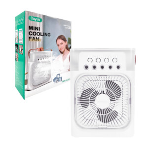 Ventilador cuadrado de plástico con reducción de ruido y tanque de agua / mini cooling fan / fan-a001
