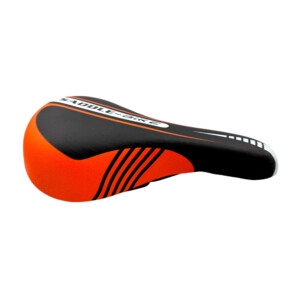 1pza Asiento para bicicleta bicolor, acolchado, con armazón metálico y estampado con frase, variedad de usos / saddle bike / g08