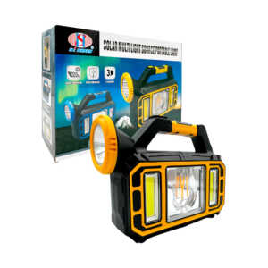 1pza Lámpara portátil de emergencias, recargable, con 3 modos de iluminación, entrada usb y panel solar, variedad de modelos / hs-8036-1-a / 8036