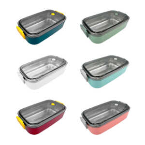 Tupper rectangular térmico, variedad de colores / enjoy delicious meal / kl-352