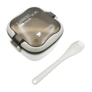 Tupper cuadrado lunch box con mini recipiente, cubierto y capacidad de 750ml, variedad de colores / kl-354