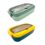 Tupper rectangular térmico lunch box con cubiertos, variedad de colores / kl-362