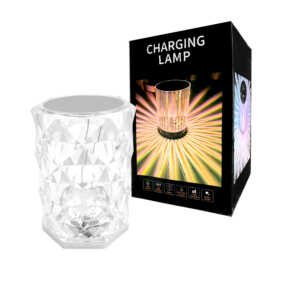 Lámpara touch recargable tipo diamante con 3 intensidades / charging lamp / led155