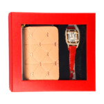 Kit de regalo para dama con reloj de muñeca y cartera - monedero, variedad de colores / lu4332