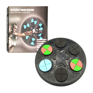 Máquina de boxeo musical redonda con 6 colchonetas para golpear / intelligent boxing machine / lu7281