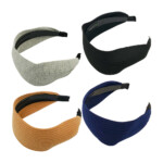 1pza diadema para el cabello gruesa de tela, variedad de colores / lu7533