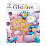 Kit decorativo de feliz cumpleaños con 40 globos de diversos tamaños, cortina, globo con frase de feliz cumpleaños, planilla de pegatinas para globo y tira de cadena transparente / yongli / qql-l013
